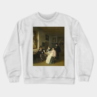 The De Goyer Family and the Painter by Adriaen van Ostade Crewneck Sweatshirt